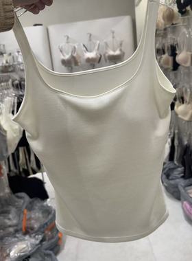 12.25韩国东大门flora秋冬薄绒纯色背心打底百搭舒适内衣带胸垫