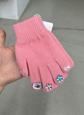 11.23韩国饰品maylee美甲手套儿童手套5-10岁