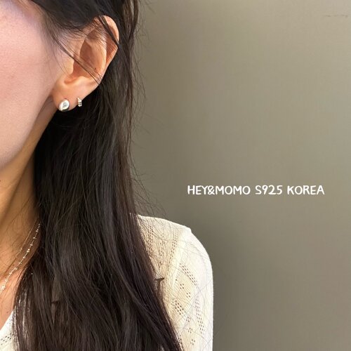 8.31韩国hey银饰水滴耳钉925银