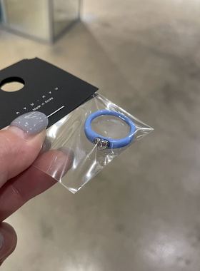 7.7直播韩国饰品nyunyu可爱水钻爱心多巴胺彩色戒指指环