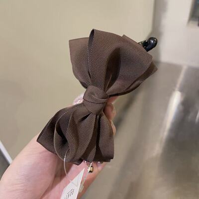 10.25韩国东大门baket发饰水钻吊坠布质蝴蝶结香蕉夹竖夹马尾夹