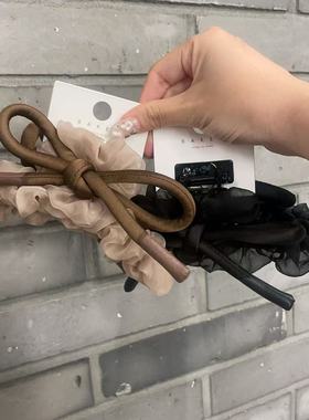 8.12韩国东大门baket发饰软纱大蝴蝶结抓夹百搭气质