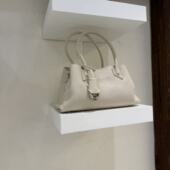 2.1韩国东大门dear.m新款 手工掐褶手拎包真皮包包