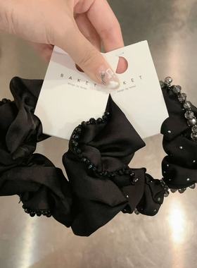 8.16韩国东大门baket发饰高级缎光流苏珠子大肠发圈