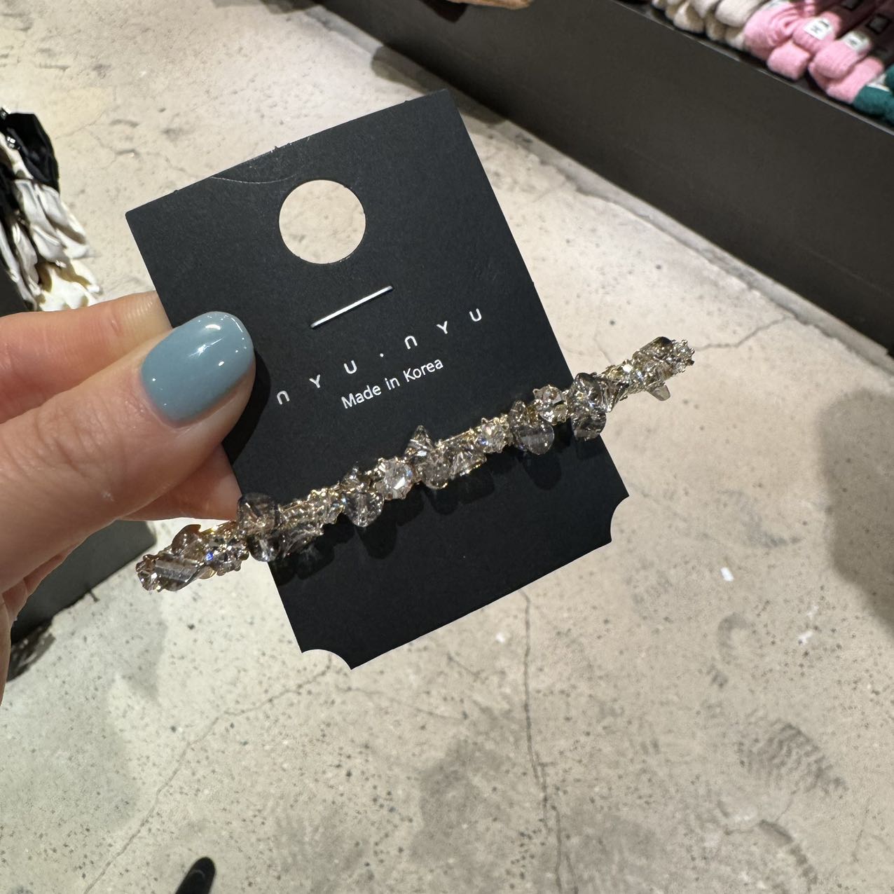 韩国nyunyu春不规则弹簧夹发夹