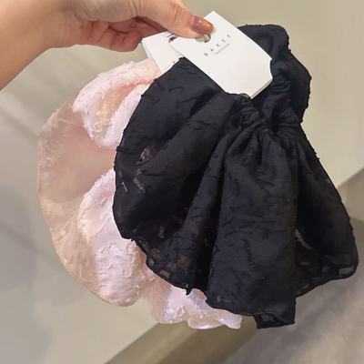 2.15韩国东大门baket发饰蕾丝布艺重工大肠发圈头花