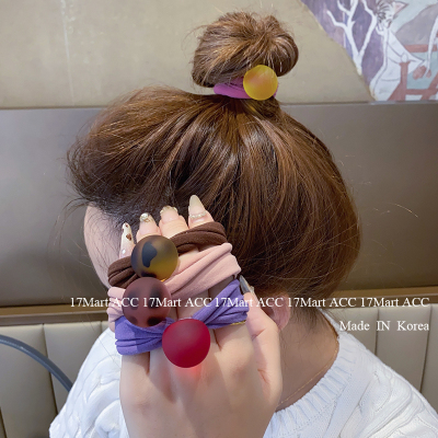 高弹力圆球发圈韩国毛巾圈