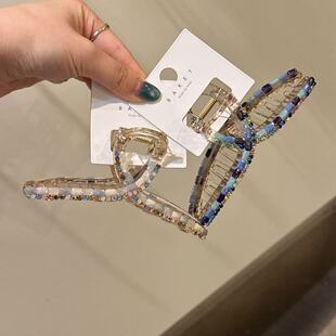 4.12韩国东大门baket发饰彩色精致水钻抓夹鲨鱼夹
