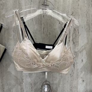12.25韩国东大门flora秋冬蕾丝舒适真丝100内衣背心