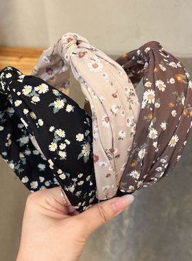 8.20韩国baket发饰清新小碎花蝴蝶结发箍