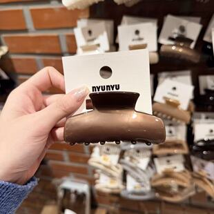 3.20韩国东大门nyunyu发饰复古方形净版 抓夹