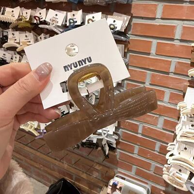 2.27韩国东大门nyunyu发饰简约蝴蝶结抓夹