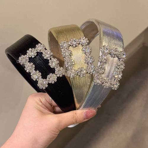 2.25韩国东大门baket发饰金属光泽华丽雪花钻发箍