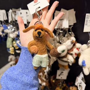 3.20韩国东大门nyunyu羊毛毡袋鼠包挂钥匙扣