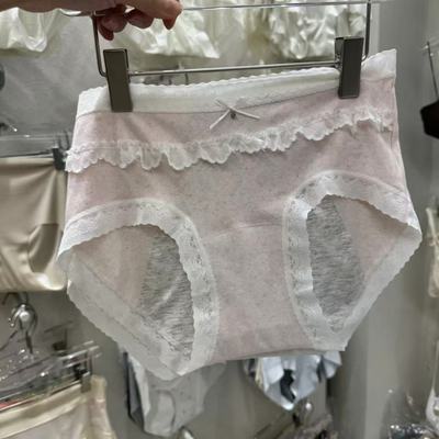 9.18韩国东大门flora净版蕾丝花边内裤生理内裤