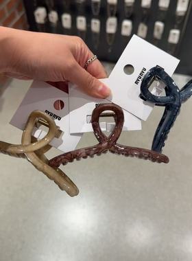 8.22韩国nyunyu发饰高级感纹理小众简约抓夹