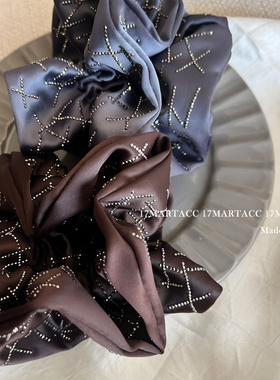 17MARTins风头饰甜美风优雅发圈原创设计纯色简约气质皮筋发饰