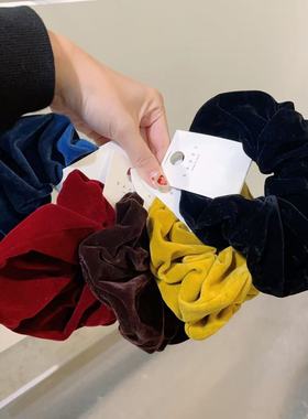 9.27韩国东大门baket发饰新款百搭净版简约丝绒大肠发圈