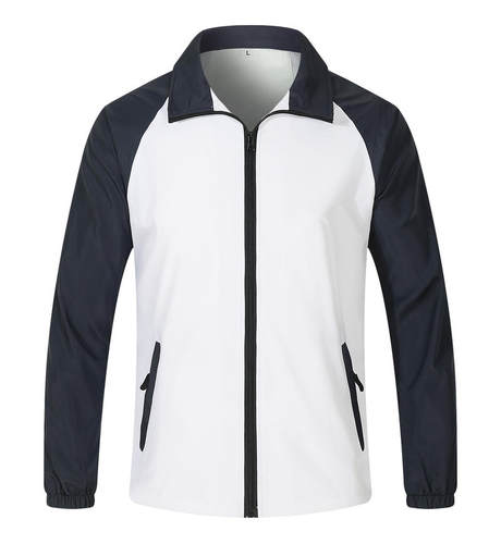 SS-029拼色风衣定制印字透气外套广告衫工作服男女同款可定制logo