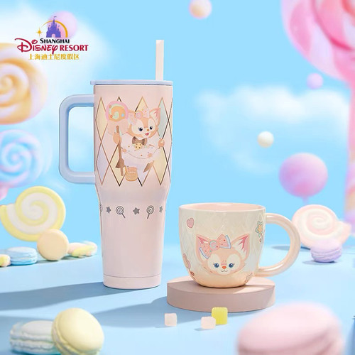 2025庆典玲娜贝儿陶瓷杯马克杯吸管杯 上海迪士尼
