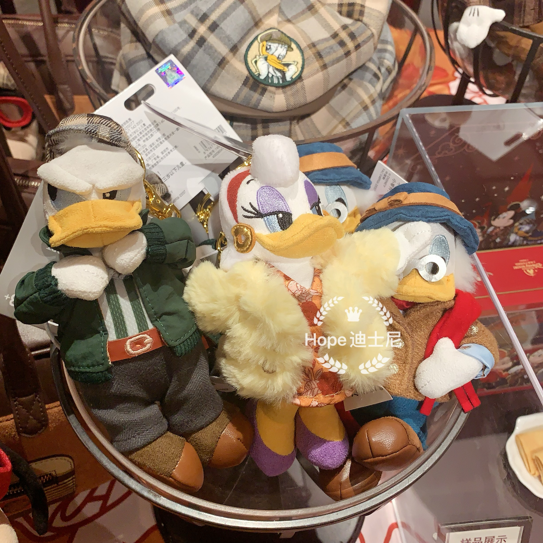 摩登上海滩米奇米妮唐老鸭高飞毛绒公仔挂件玩具 上海迪士尼