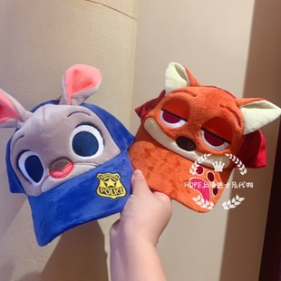 HOPE上海迪士尼国内代购 礼物 尼克朱迪立体被雷帽子卡通遮阳帽