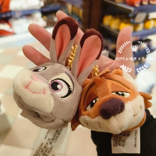 特价尼克朱迪羊副市长牦牛帽子头套钥匙扣圈挂件上海迪士尼代购