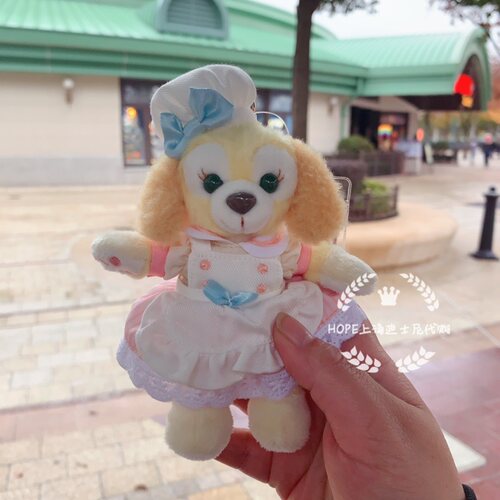 上海迪士尼代购 可琦安烘焙饼饼毛绒娃娃钥匙扣圈挂件