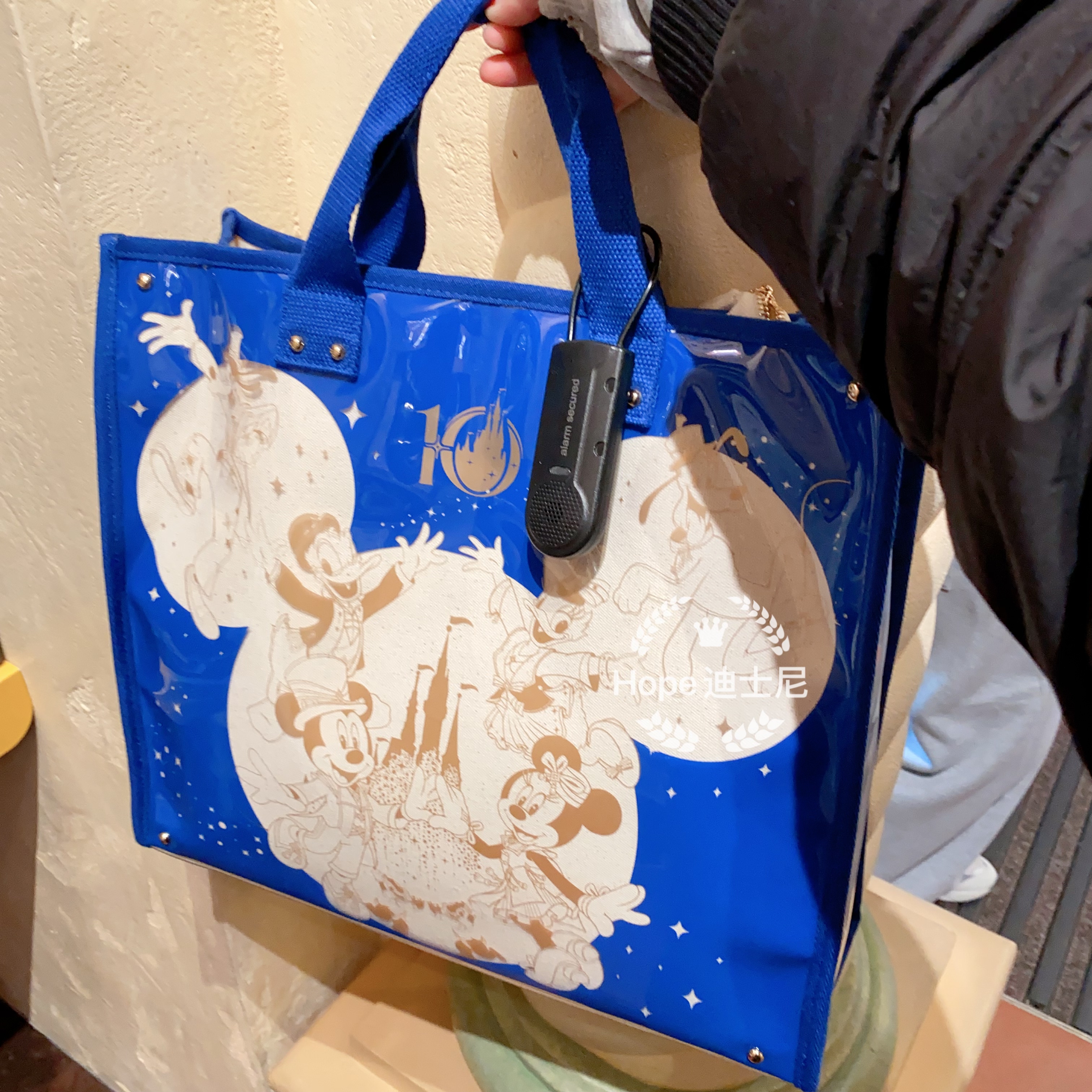 10周年米奇米妮唐老鸭黛丝帆布手提袋 斜挎包上海迪士尼
