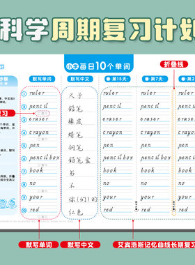 英语单词外研版三年级