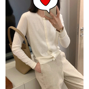 春秋装 Juicefish渠道 开衫 小马刺绣纯棉休闲显瘦针织衫 女 经典