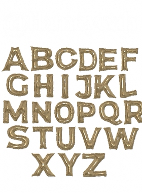 nomad英文字母字符气球装饰美陈摆件3d模型stl建模建模素材c4d