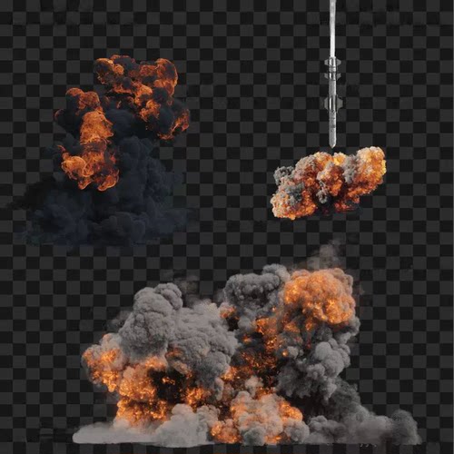 传奇技能素材 导弹攻击 爆炸自定义特效 高清PNG格式序列帧J N538