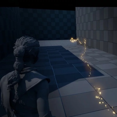 UE5.3路径指示引导线植物草地生长粒子特效Simple Guide Effects