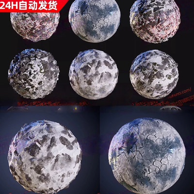Substance Painter冬天雪地雪景冰雪白雪sp智能材质球SP冰雪材质