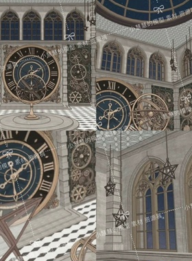 【acon3D】欧式复古 盗梦时间-梦幻空间场景模型 草图大师 SU模型