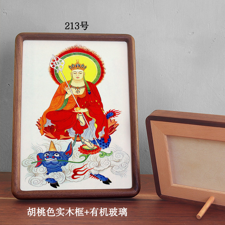 地藏王菩萨普贤文殊菩萨佛像画像挂画摆台相框唐卡摆画结缘佛像画