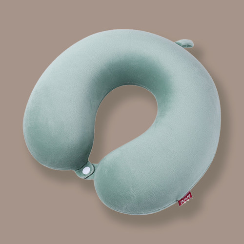 纯色记忆棉U型枕护颈枕脖子靠枕