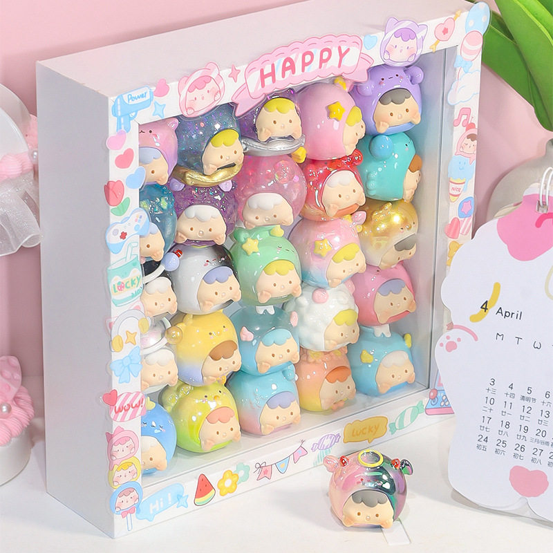 十二星座崽崽盲盒摆件迷你可爱萌粒好玩好看盲袋毕业季圣诞节礼物