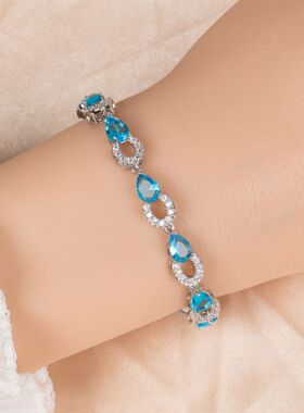 水滴锆石手链手环小众女闺蜜手链