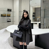 VANE复古呢子宽松马甲裙2025冬装 连衣裙女25258 无袖 显瘦中长款