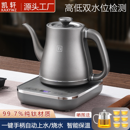 纯钛全自动上水电热恒温电茶壶