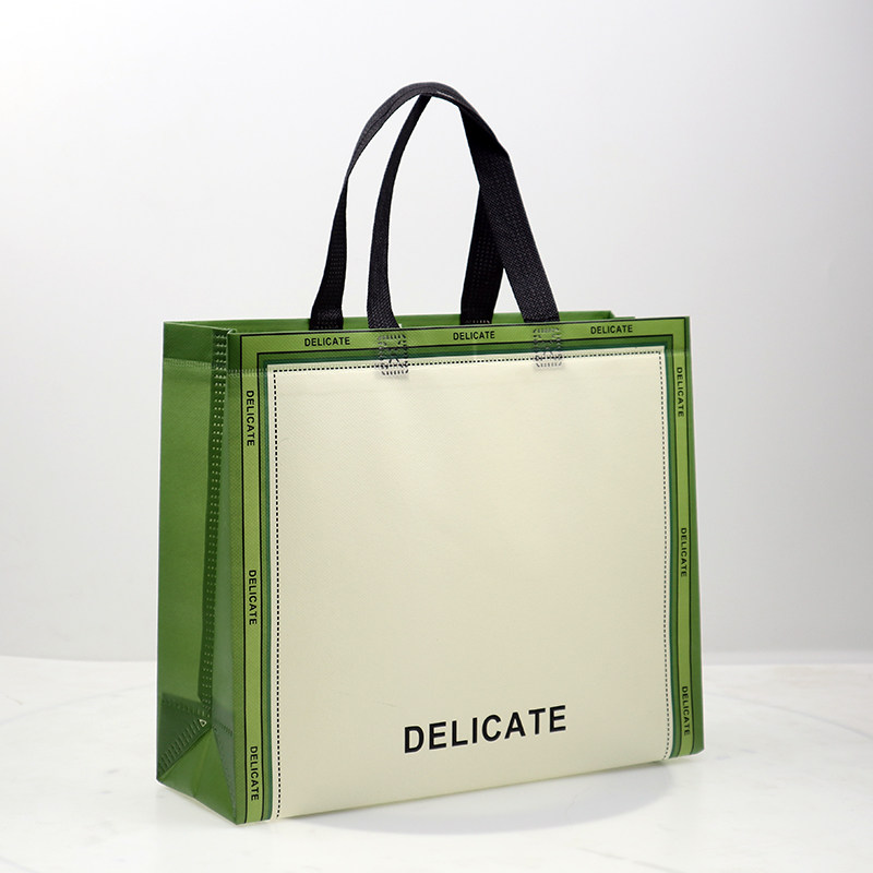 新款网红无纺布手提袋装衣服外出手拎袋服装店包装袋礼品袋子定制