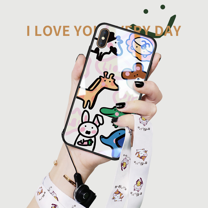 iPhoneÆ»¹ûXS MaxÊÖ»ú¿ÇXÍøºìiPhoneXRÅ®iPhoneXSMax·Àˤxr³±ÅÆ6splus²£Á§iPhoneX¿¨Í¨8p¿É°®XSmax¹ÒÉþÍâ¿Ç6s