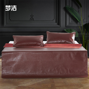 梦洁典蕴头层牛皮单席凉席家用夏季床上用品1.5米1.8米席子软席