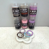 昆凌同款 高弹力筒装 发圈女扎头发皮筋强拉不断头绳不勒发发绳发饰