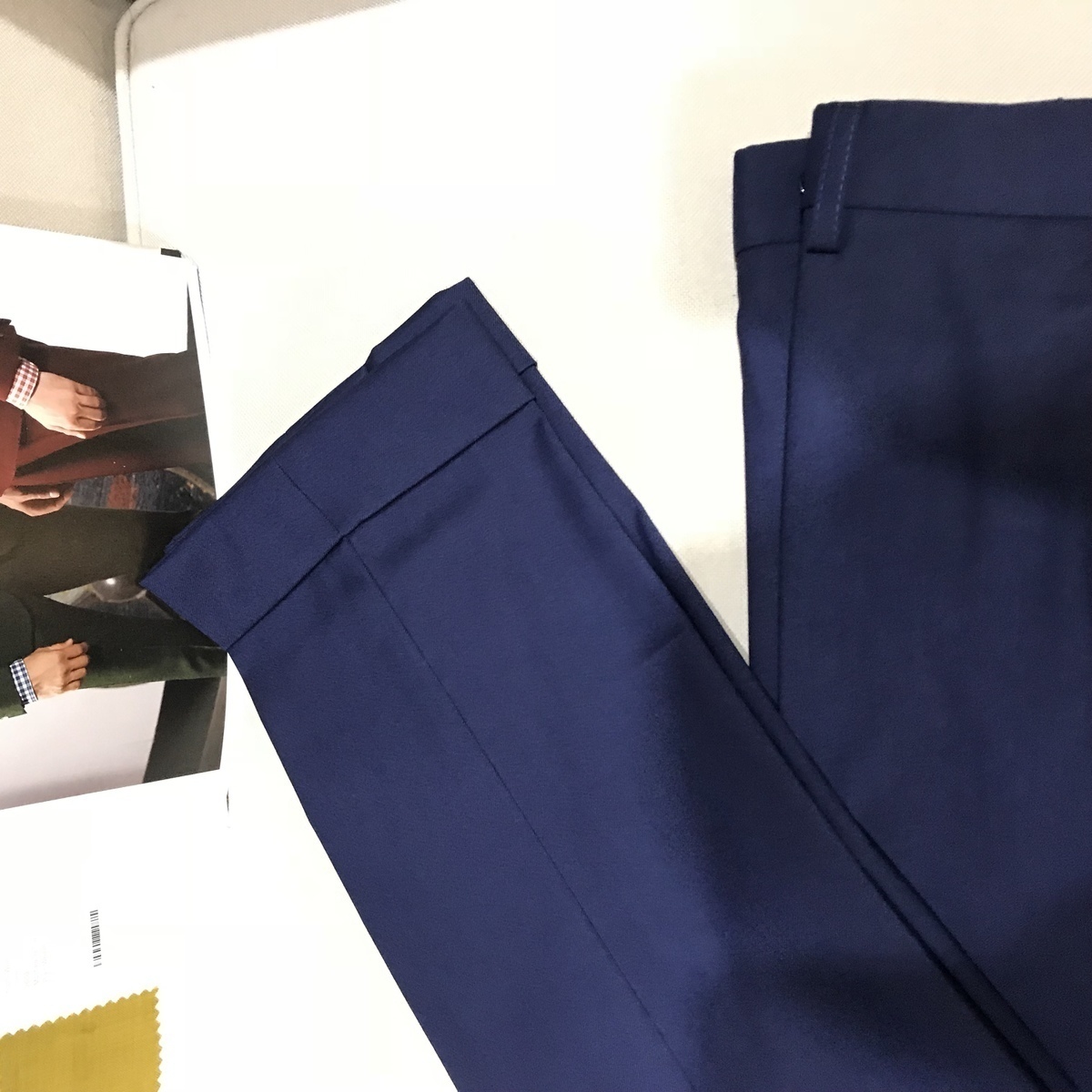 gssu春夏重磅精纺翻边9分西裤