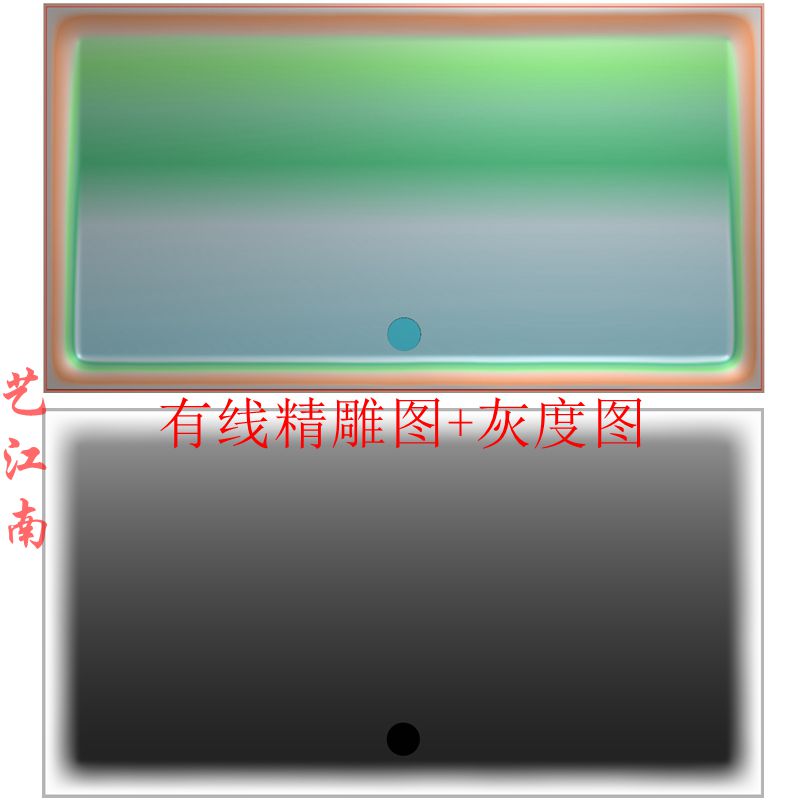 2479简约简单款式茶盘浮雕精雕JDP灰度BMP格式木雕图