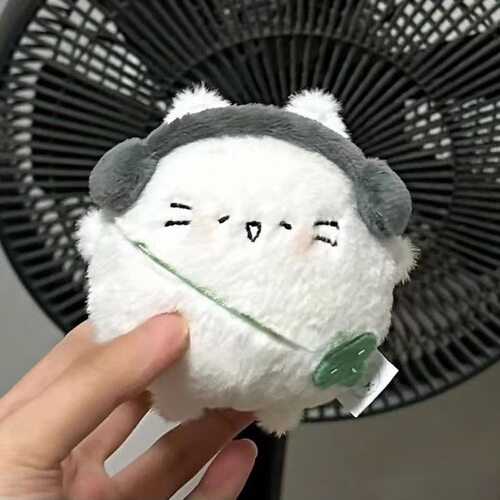 胖嘟嘟可爱小猫四叶草毛绒小挂件