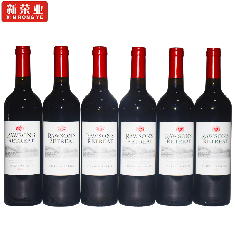 澳洲洛神山庄 西拉赤霞珠混酿干红葡萄酒750ml*6瓶 原装进口红酒